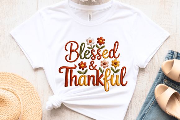 Blessed Thankful Embroidery PNG Review
