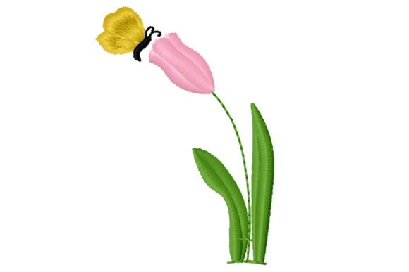 Butterfly and Tulip Embroidery Design Review