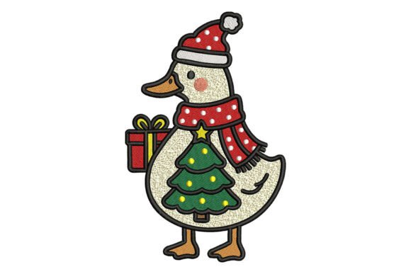 Christmas Duck with Gift Embroidery Review