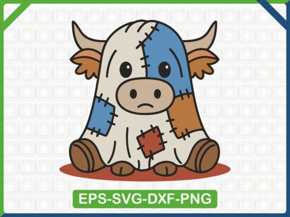 Cute Patchwork Cow Embroidery SVG Design Review