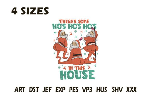 Funny Santa Ho Ho House Embroidery Review