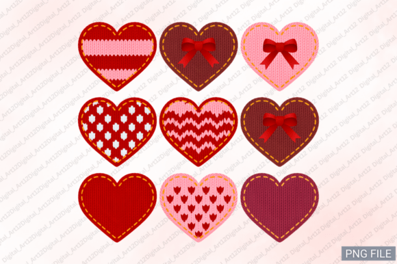 Knitted Heart Embroidery Design Set Review