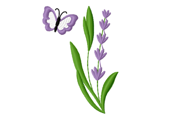 Lavender Flower Butterfly Embroidery Review