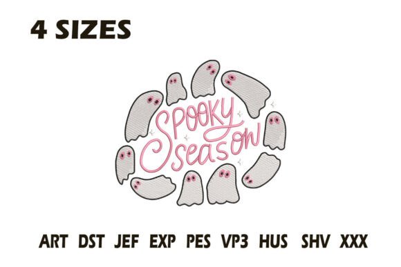 Pink Spooky Season Ghost Embroidery Review