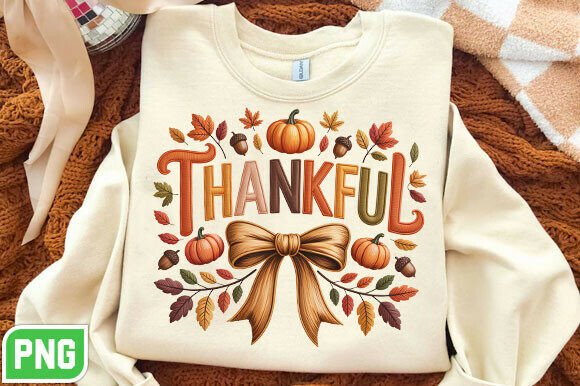 Thankful Thanksgiving Embroidery PNG Review